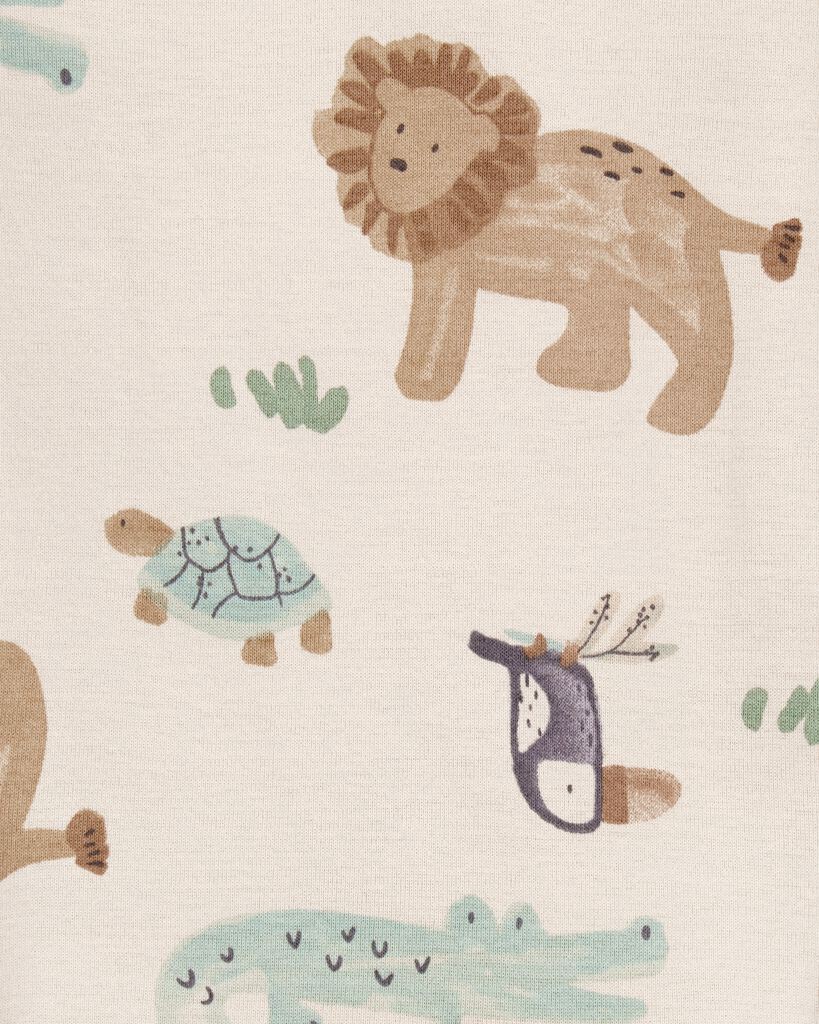 slide 3 of 5, Carter's Baby 2-Piece Long-Sleeve Tee & Waffle Knit Coverall Set - Green Green 6M, 2 pc