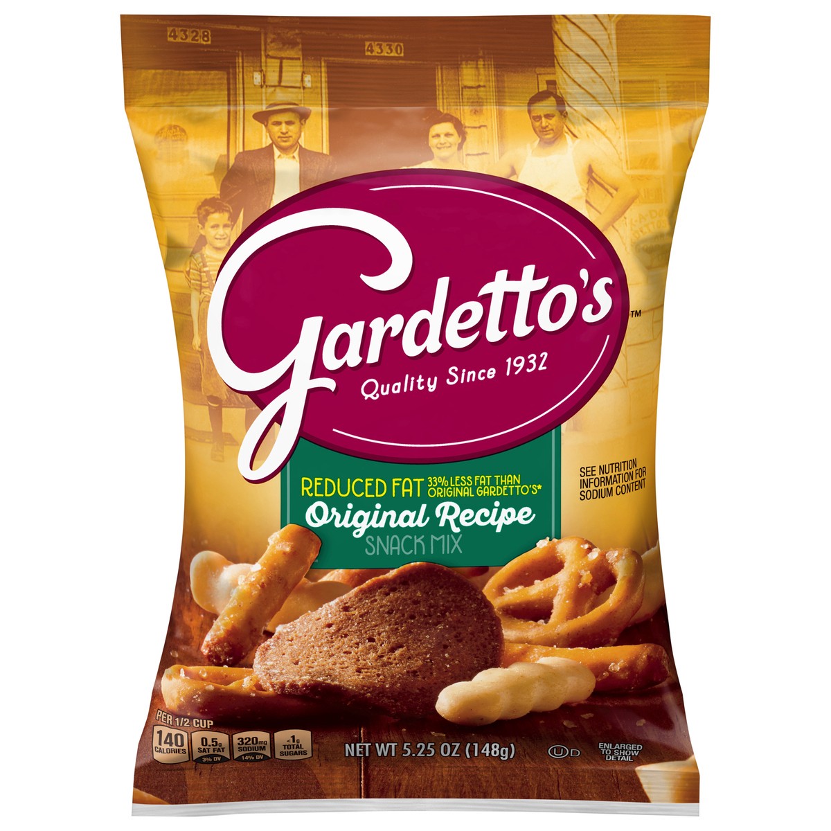 slide 1 of 13, Gardetto's, Reduced Fat Original Recipe Snack Mix, 5.25 oz Bag, 5.25 oz