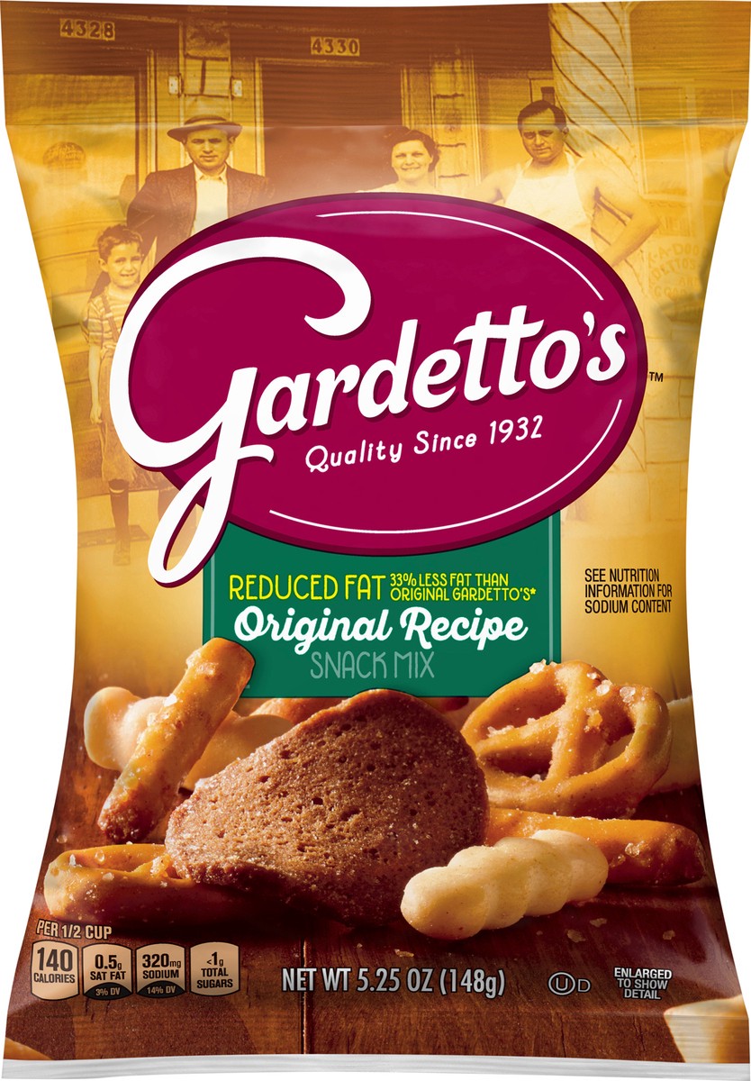 slide 6 of 13, Gardetto's, Reduced Fat Original Recipe Snack Mix, 5.25 oz Bag, 5.25 oz