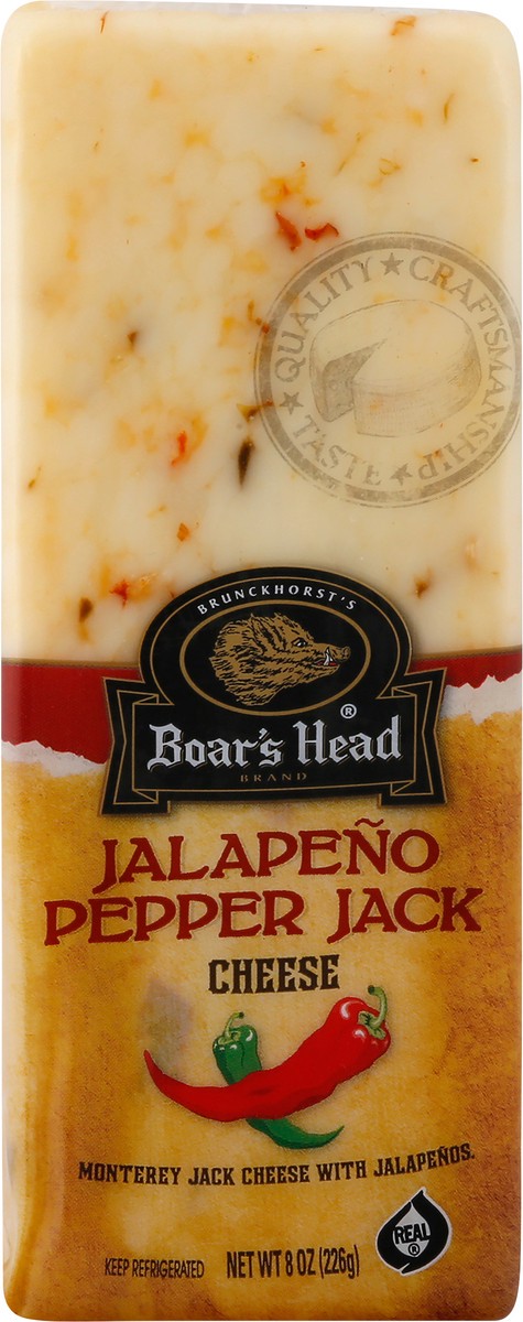 slide 3 of 9, Boar's Head Jalapeno Pepper Jack Cheese, 8 oz