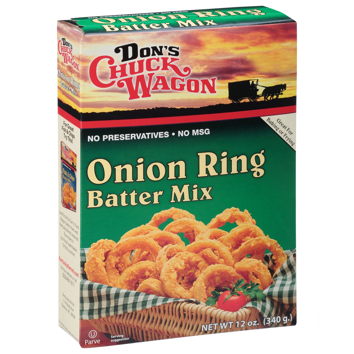 slide 8 of 9, Don's Chuck Wagon Onion Ring Batter Mix 12 oz Box, 12 oz