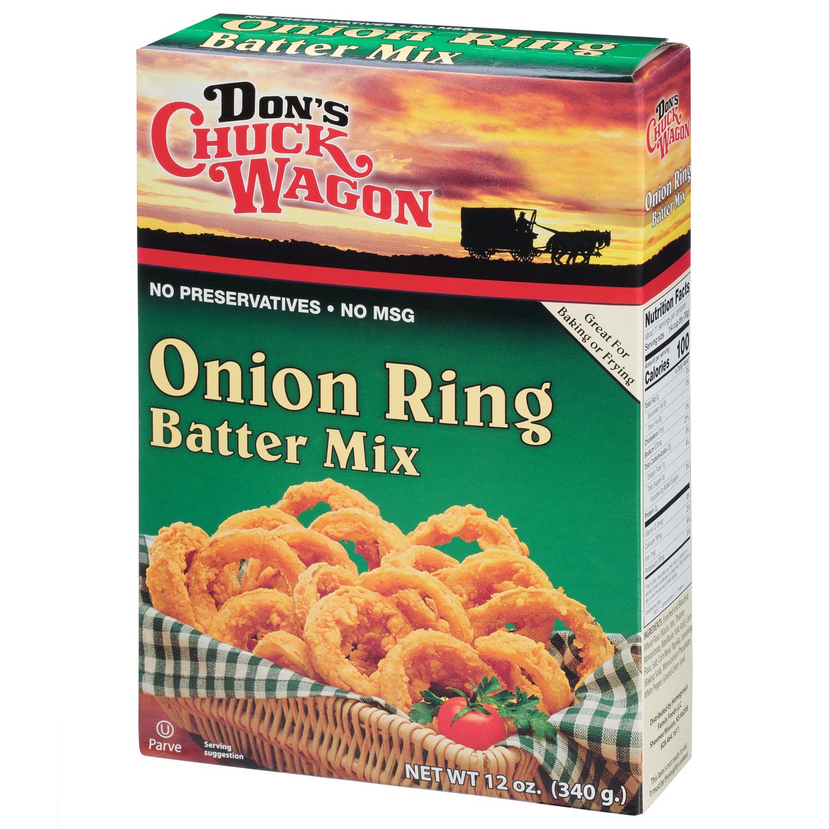 slide 4 of 9, Don's Chuck Wagon Onion Ring Batter Mix 12 oz Box, 12 oz