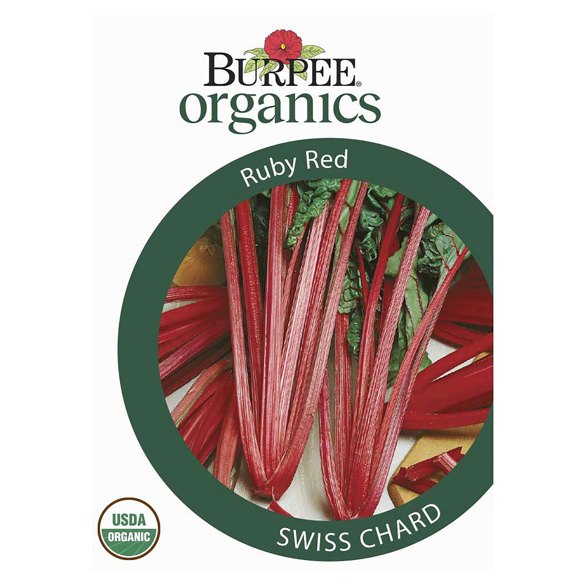 slide 1 of 5, Burpee Swiss Chard Ruby Red Seeds, 1 ct