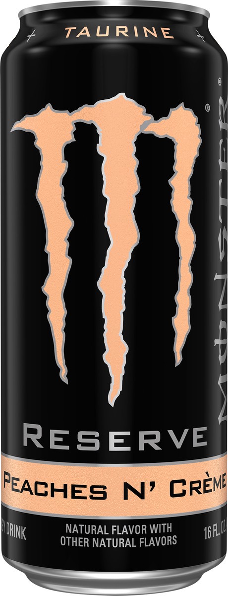 slide 5 of 7, Monster Reserve Peaches N' Cream Energy Drink - 16 fl oz, 16 fl oz