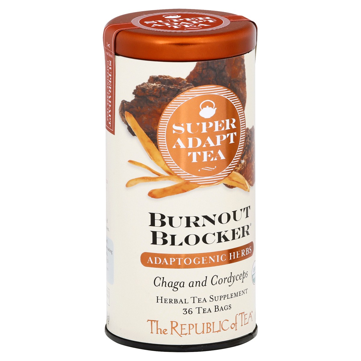 slide 9 of 9, The Republic of Tea Bags Burnout Blocker Super Adapt Tea - 36 ct, 36 ct