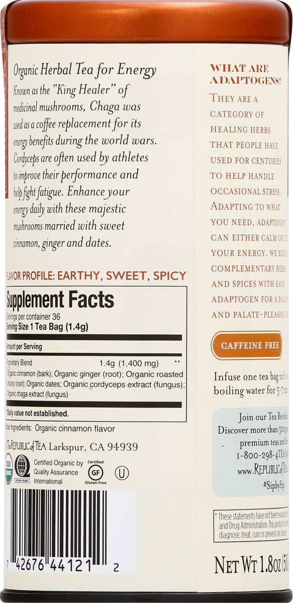 slide 3 of 9, The Republic of Tea Bags Burnout Blocker Super Adapt Tea - 36 ct, 36 ct