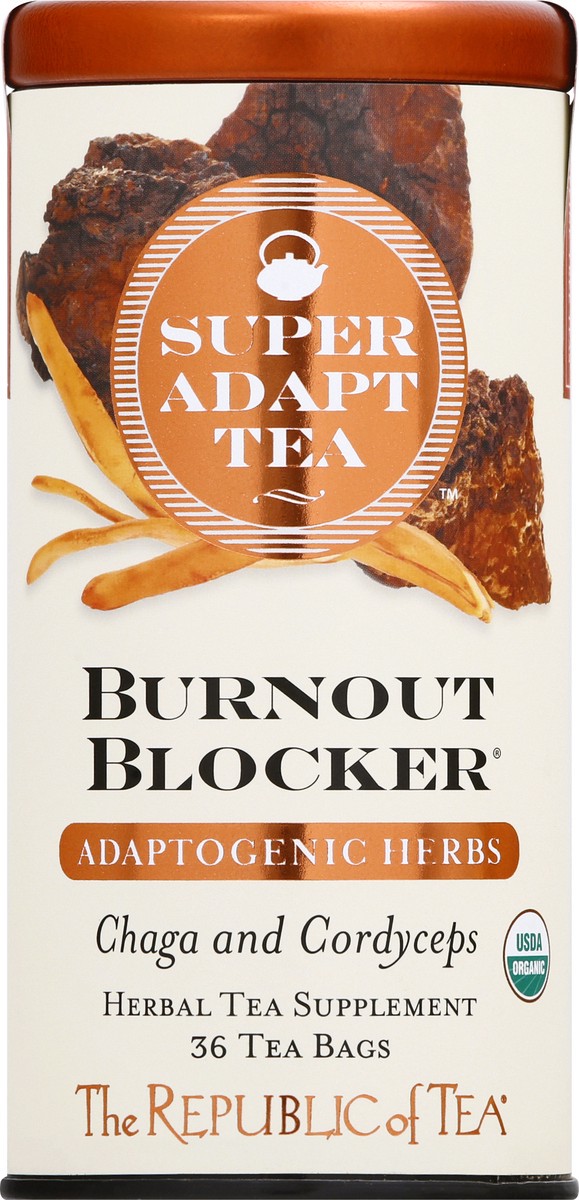 slide 2 of 9, The Republic of Tea Bags Burnout Blocker Super Adapt Tea - 36 ct, 36 ct