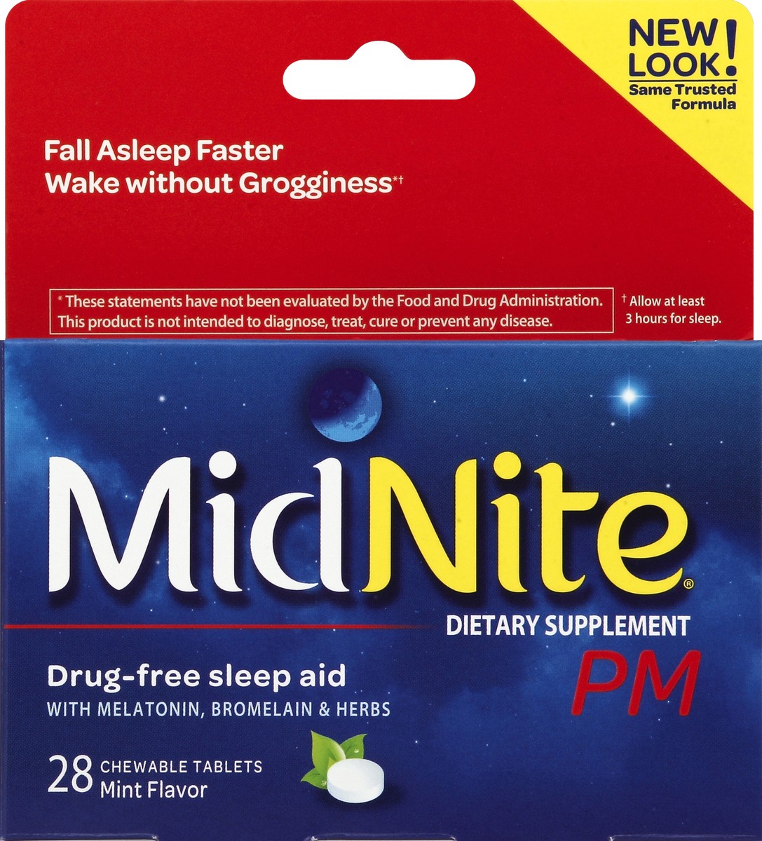 slide 4 of 4, MidNite Sleep Aid 28 ea, 28 ct