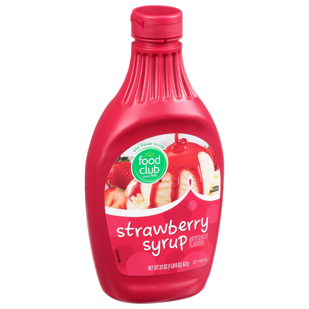 slide 2 of 11, Food Club Strawberry Syrup, 22 oz