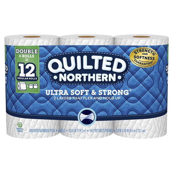 slide 1 of 1, Quilted Northern Ultra Soft Double Rolls, 6 ct