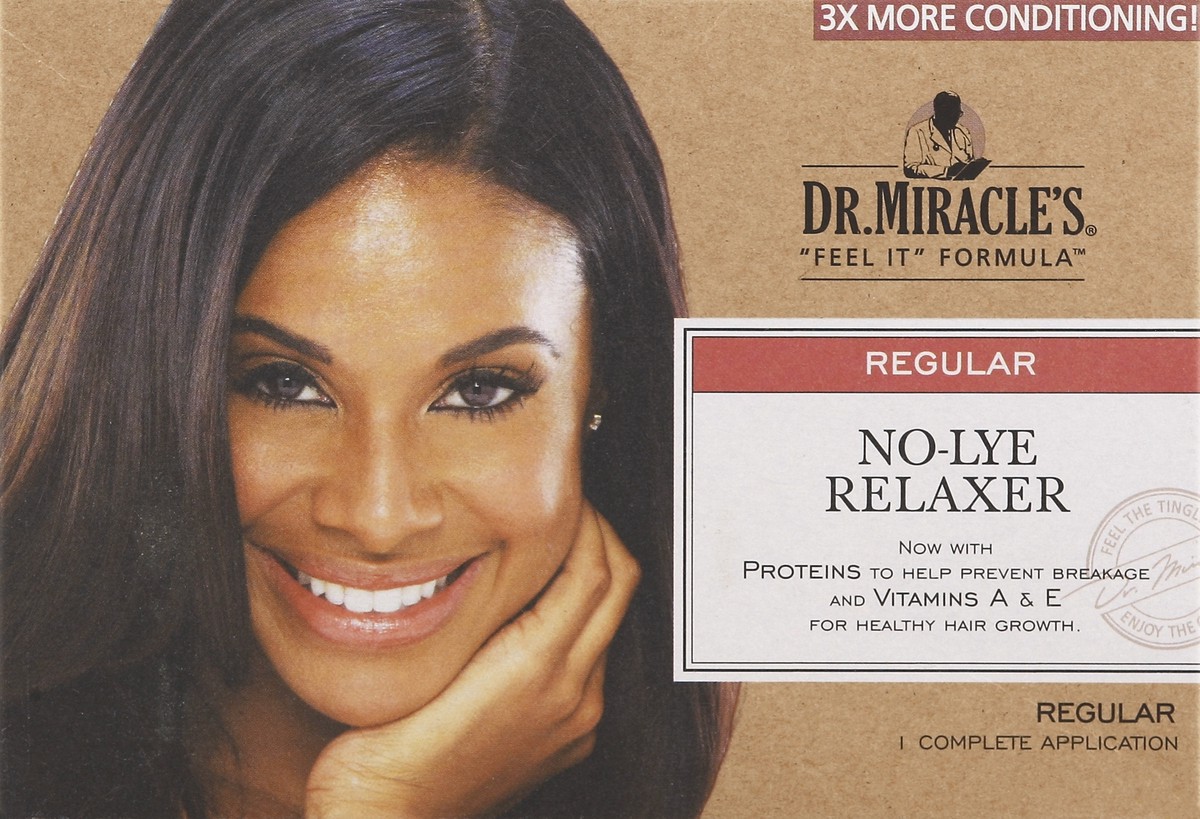 slide 4 of 5, Dr. Miracle's No-Lye Relaxer 1 ea, 1 ea