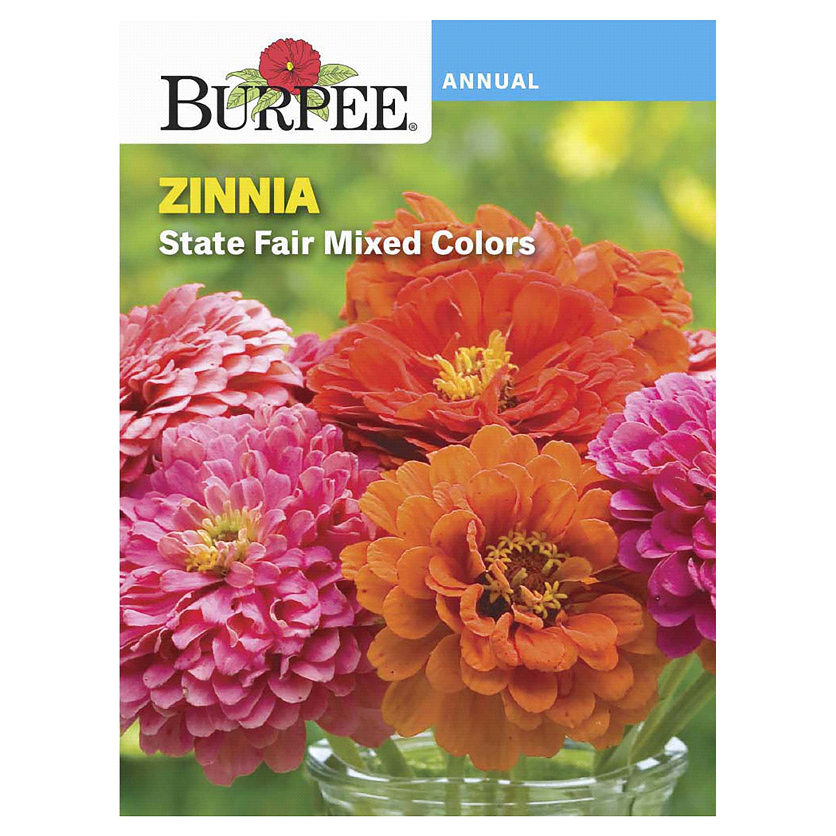 slide 1 of 5, Burpee Zinnia State Fair Mix Seeds, 1 ct