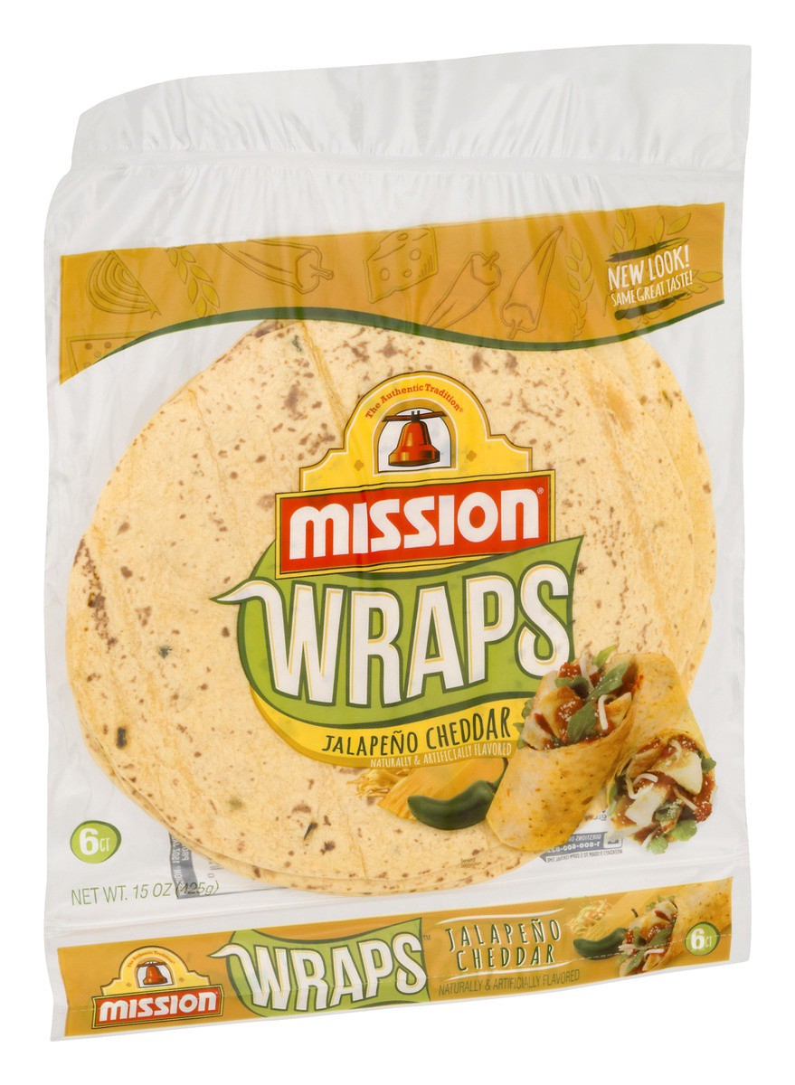 slide 3 of 10, Mission Wraps 6 ea, 6 ct; 15 oz