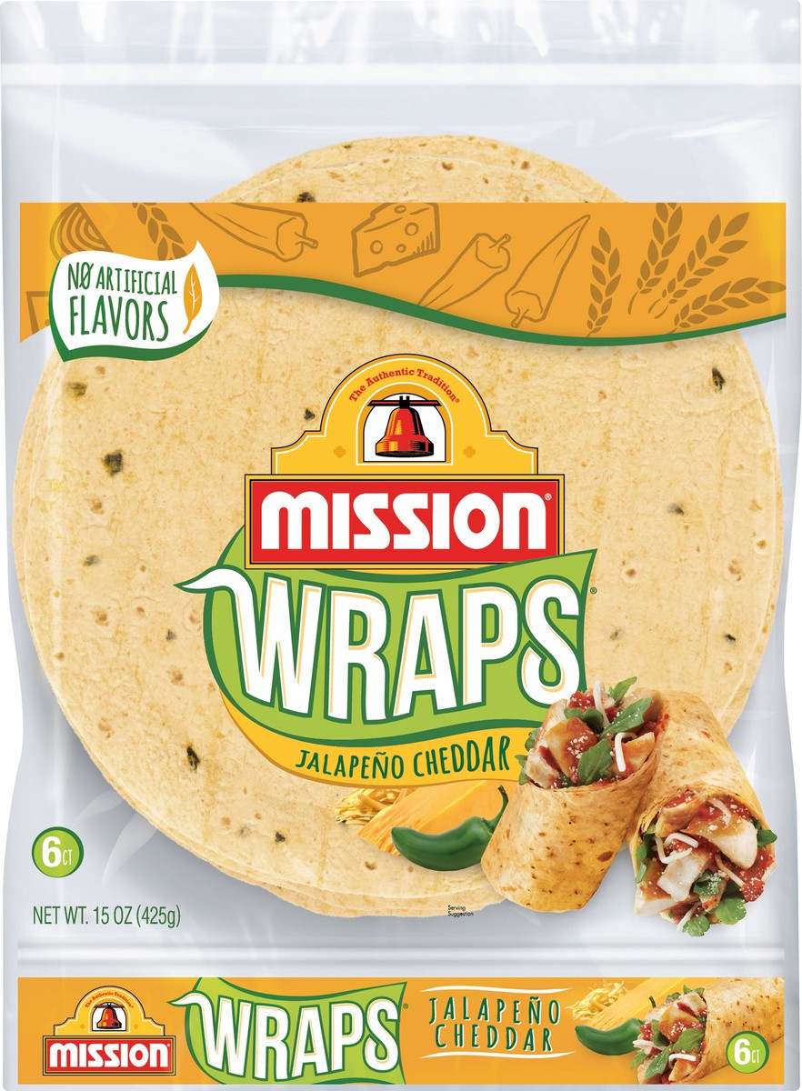 slide 6 of 10, Mission Wraps 6 ea, 6 ct; 15 oz