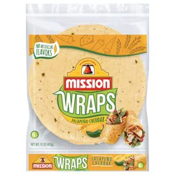 Mission Wraps Jalapeno Cheddar, 6 count