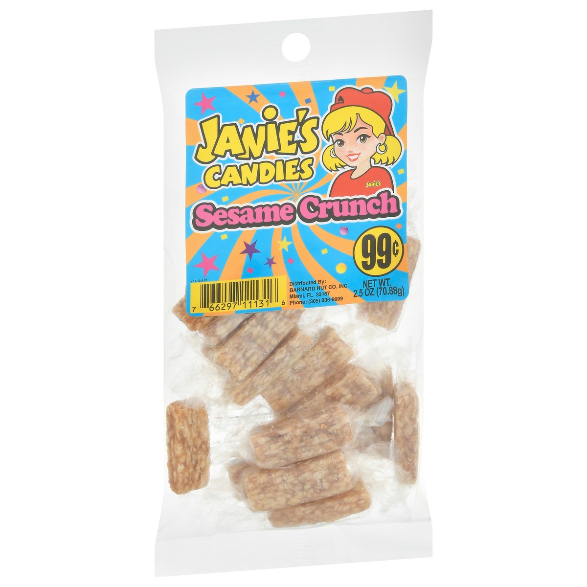 slide 8 of 9, Janie's Candies Sesame Crunch 2.5 oz, 1 ct