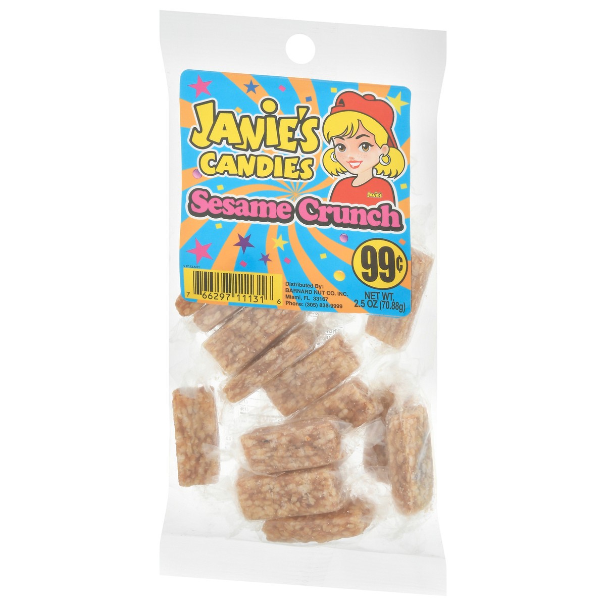 slide 9 of 9, Janie's Candies Sesame Crunch 2.5 oz, 1 ct