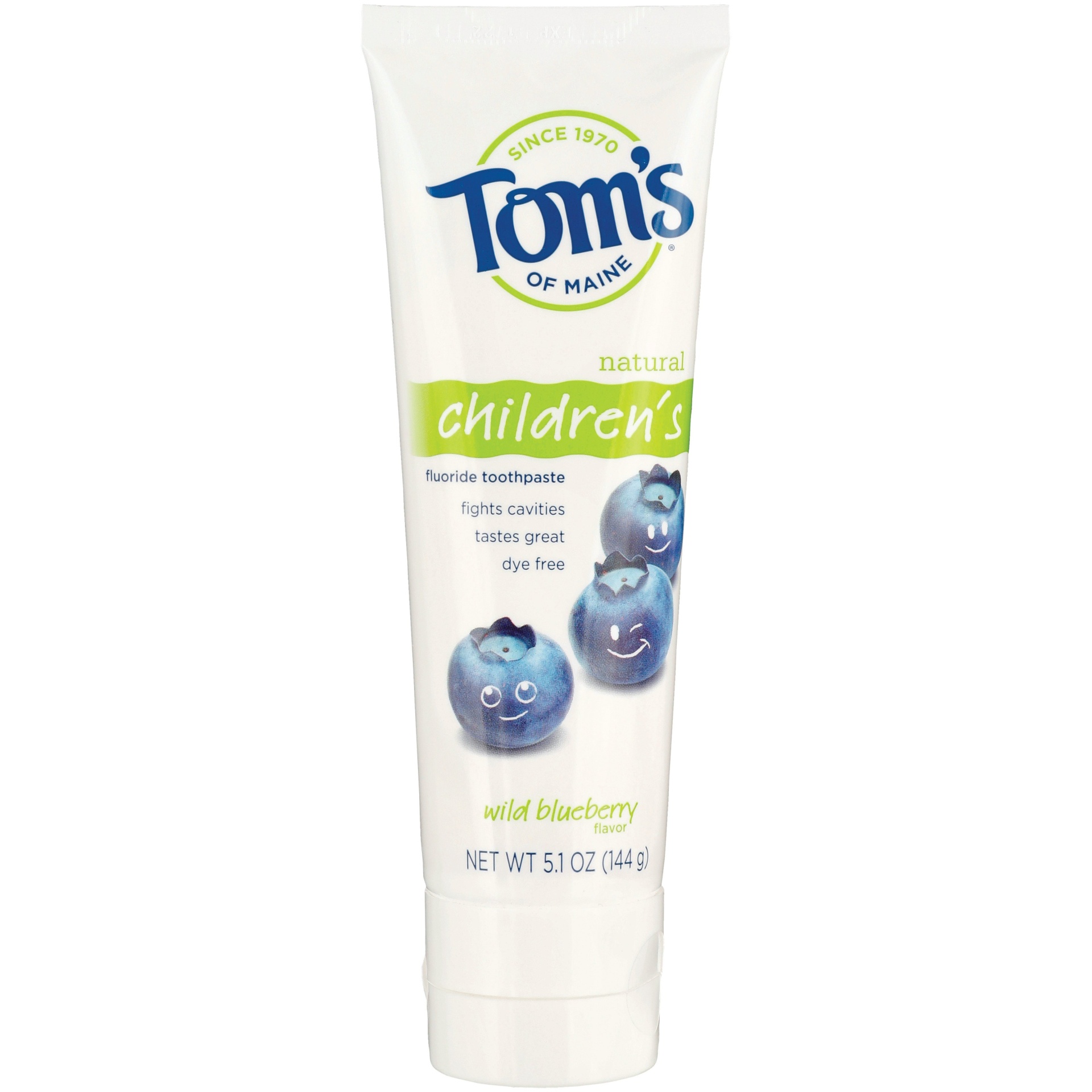 slide 1 of 1, Tom's of Maine Tom's Of Maine Kids Wild Blueberry Toothpaste, 1 ct