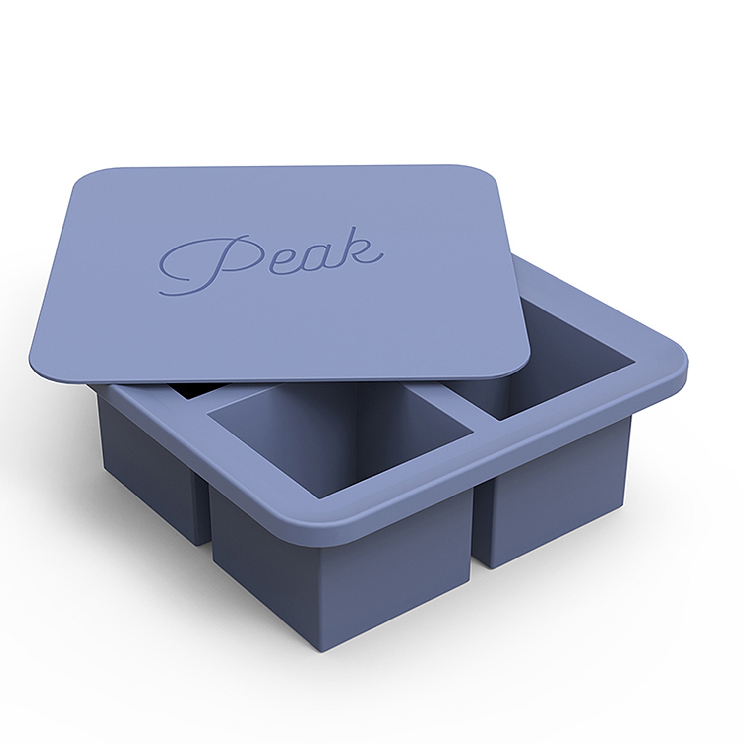 slide 1 of 1, W&P Design Peak Ice Works Large Ice Cube Tray, Blue, 1 ct