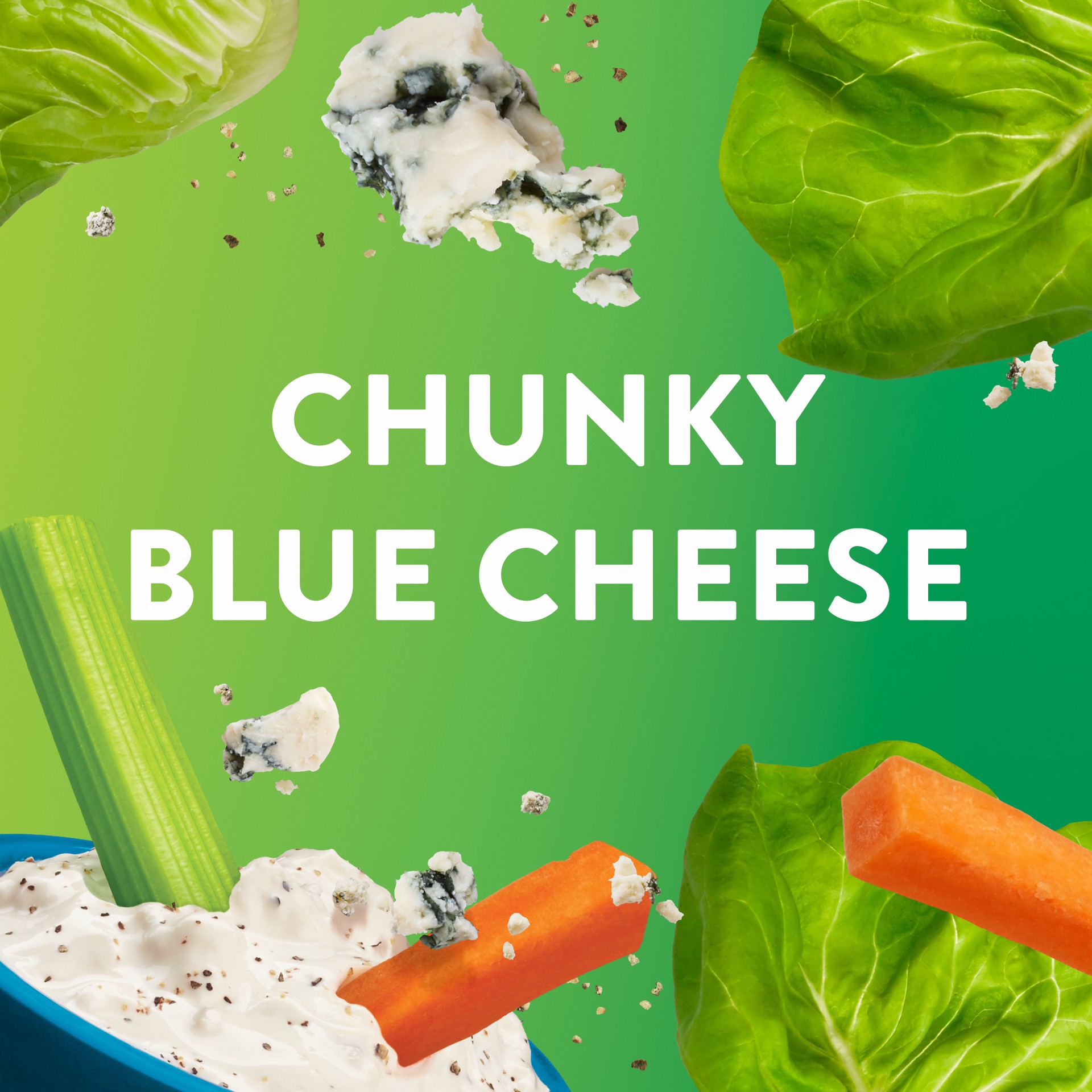 slide 4 of 5, Wish-Bone Chunky Blue Cheese Dressing 8 fl oz, 8 fl oz