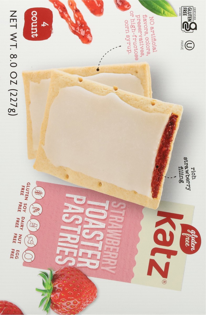 slide 2 of 16, Katz Strawberry Toaster Pastries 4 ea, 4 ct