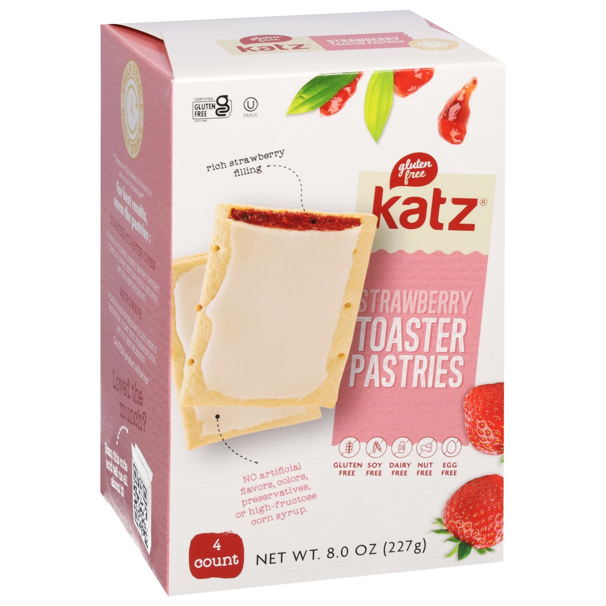 slide 7 of 16, Katz Strawberry Toaster Pastries 4 ea, 4 ct