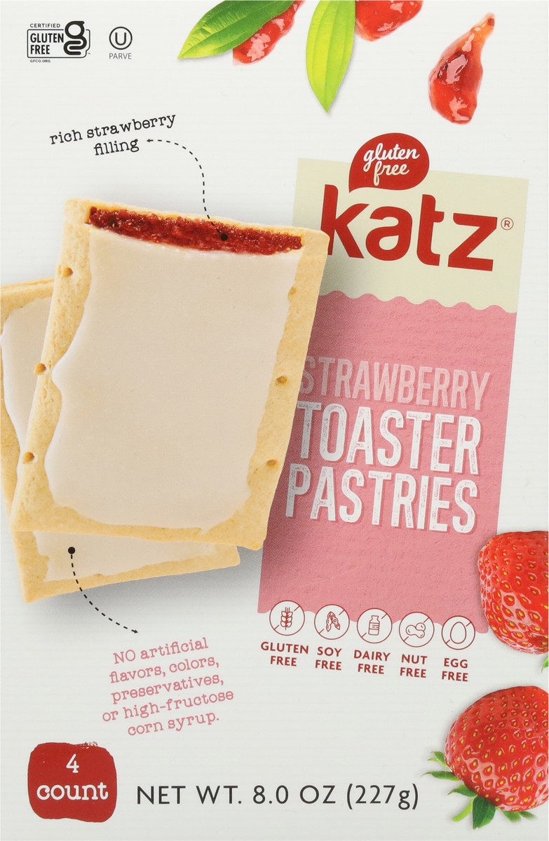 slide 4 of 16, Katz Strawberry Toaster Pastries 4 ea, 4 ct