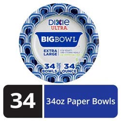 Dixie Ultra Compostable 34 Ounce Bowls, 34 Count