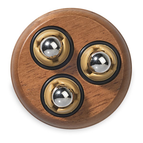 slide 1 of 3, Gaiam Relax Wood Hand-Held Massager, 3-1/4'', 1 ct