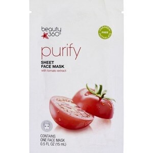 slide 1 of 1, Beauty 360 Hydrating Purifying Tissue Facial Mask, 1 ct