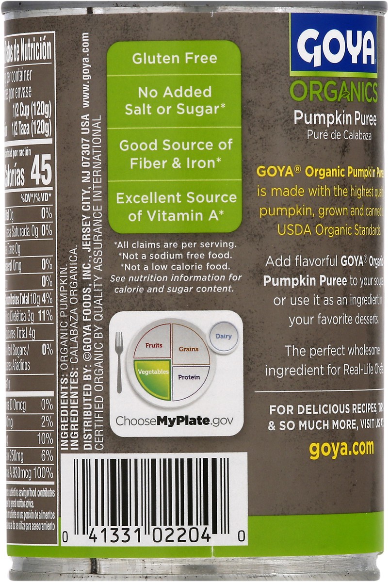 slide 8 of 9, Goya Pumpkin Puree, 15 oz