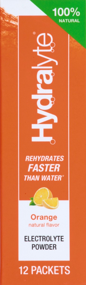 slide 11 of 13, Hydralyte Orange Electrolyte Powder 12 ea, 12 ct