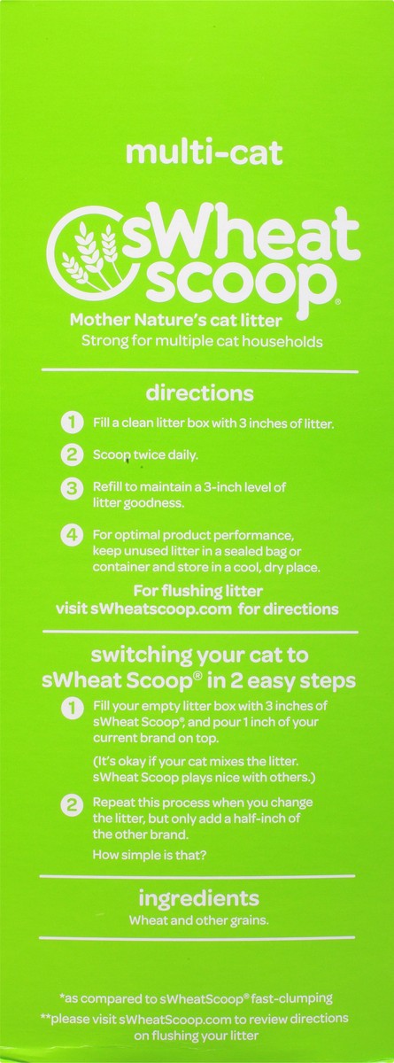 slide 5 of 12, sWheat Scoop Multi-Cat Cat Litter 15 lb, 15 lb