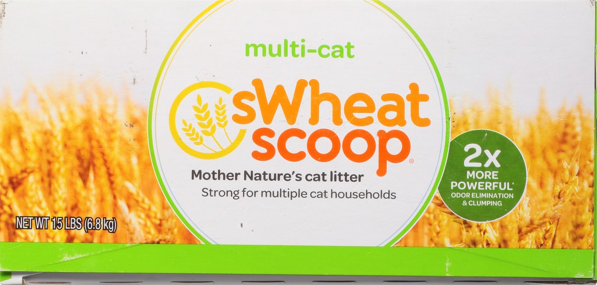 slide 2 of 12, sWheat Scoop Multi-Cat Cat Litter 15 lb, 15 lb