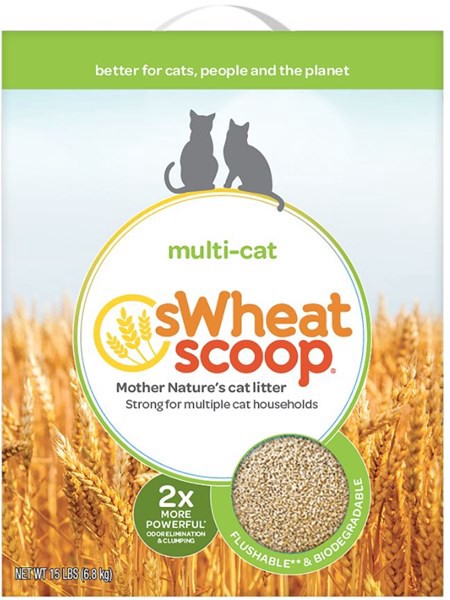 slide 1 of 12, sWheat Scoop Multi-Cat Cat Litter 15 lb, 15 lb