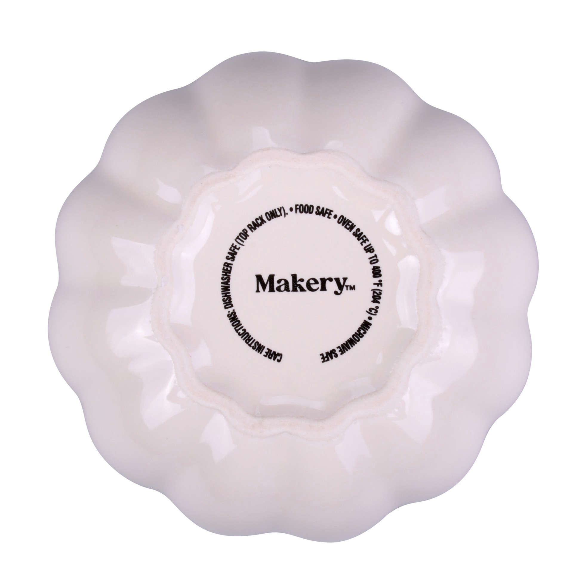 slide 2 of 4, 4" Cream Ceramic Pumpkin Ramekin By Makery, 4 in x 4 in x 2 in