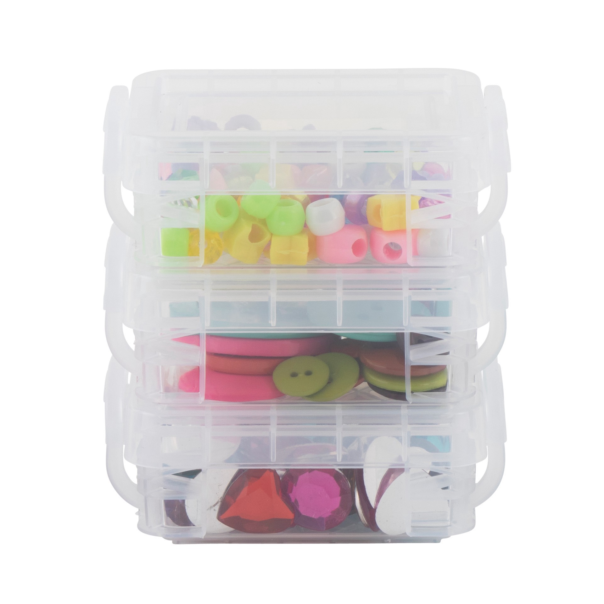 slide 2 of 5, Clear Bitty Boxes By Simply Tidy, 3ct., 3 ct
