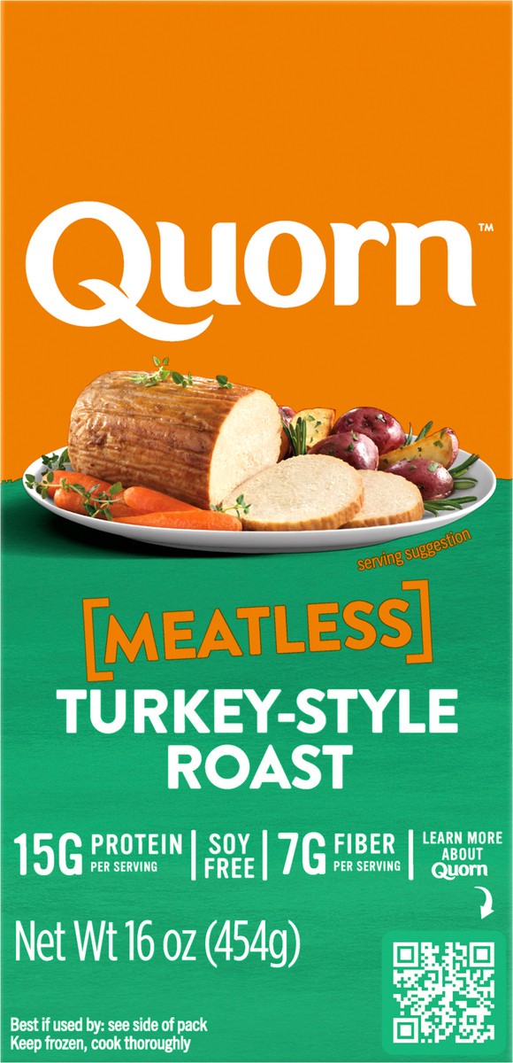 slide 3 of 5, Quorn Meatless Turkey-Style Roast, 16 oz
