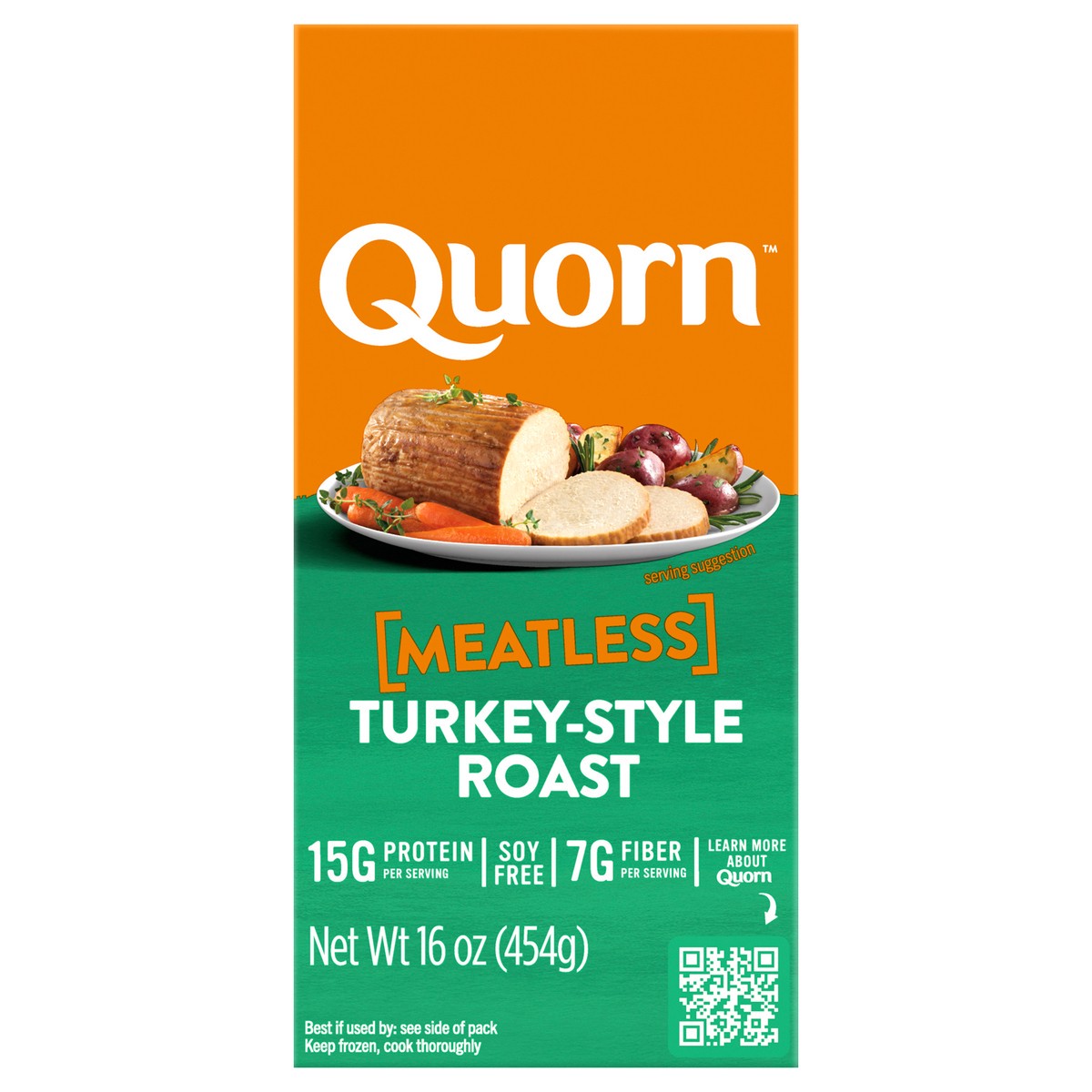 slide 1 of 5, Quorn Meatless Turkey-Style Roast, 16 oz
