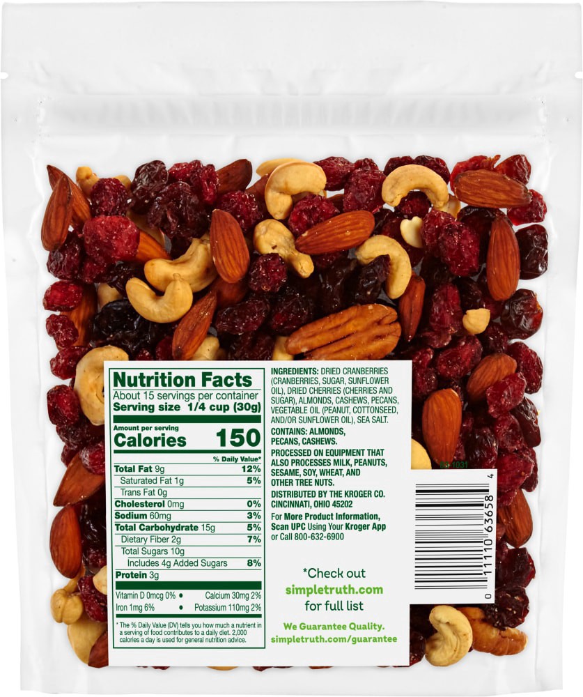 slide 2 of 2, Simple Truth Cranberries & Cherries Trail Mix, 16 oz
