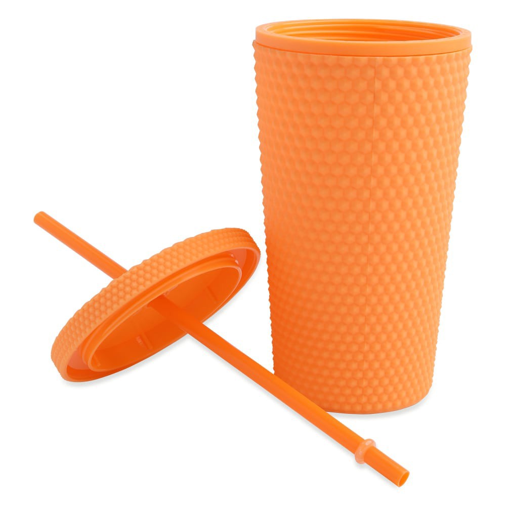 slide 4 of 4, Core Home Studded Tumbler - Orange, 16 oz