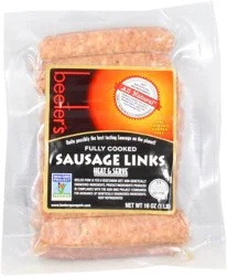 Beeler's Pork Fully Cooked Breakfast Sausage Links