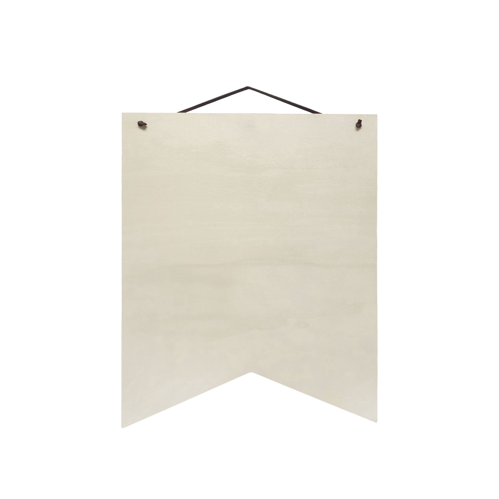 slide 2 of 2, 14.75" Unfinished Wood Ribbon Plaque By Make Market, 14.75 in