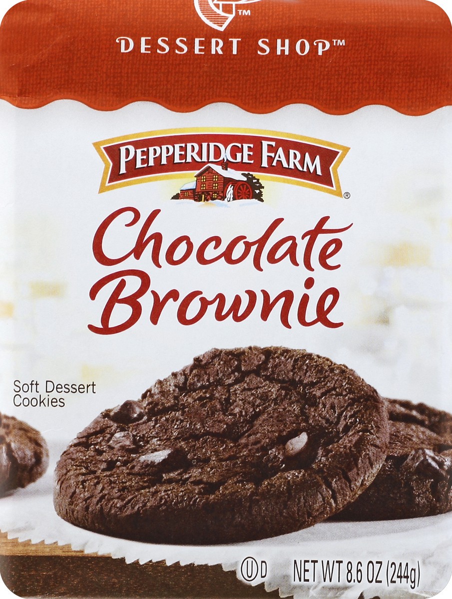 slide 2 of 6, Pepperidge Farm Dark Chocolate Brownie Cookies, 8.6 oz