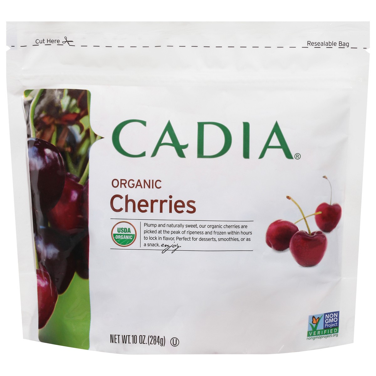 slide 1 of 13, Cadia Organic Cherries, 10 oz