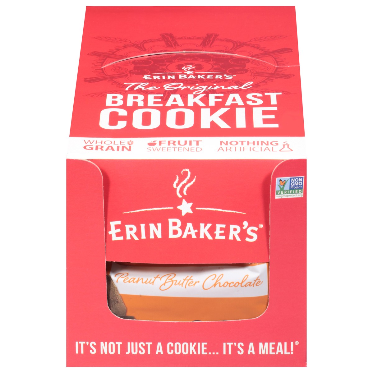 slide 1 of 1, Erin Baker's Breakfast Cookie Peanut Butter Chocolate Chunk, 3 oz