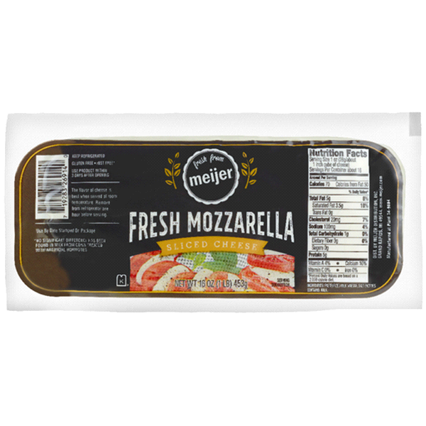 slide 1 of 1, Meijer Fresh Mozzarella Log, 16 oz