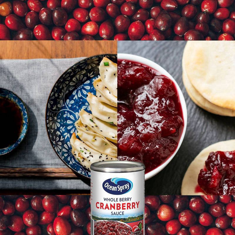 slide 3 of 6, Ocean Spray Whole Cranberry Sauce, Canned Side Dish, 14 Oz Can, 14 oz