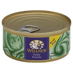 Wellness Complete Health Pate Adult Wet Cat Food, Natural, Protein-Rich, Grain Free, 5.5 Ounce, (Turkey)