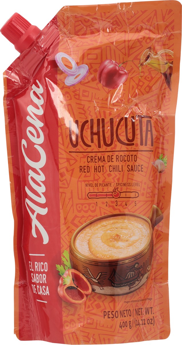 slide 7 of 9, AlaCena Red Hot Red Hot Chilli Sauce 14.11 oz, 14.11 oz